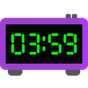 Biểu tượng Full-screen digital clock. Timer. Alarm clock.