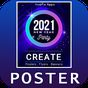 Ikon Poster Maker 2021 Flyer, Banner Ad graphic design