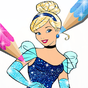 Surprise Princess : Glitter Coloring Pages APK