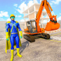 konstruksi penggali simulator: Super hero permaina APK