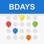 Birthday calendar reminder icon