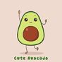 Hình nền xinh xắn Cute Avocado