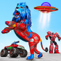 Space Robot Transport Games - Lion Robot Car Game icon