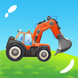 Trucks and cars Building game for kids or toddlers Simgesi