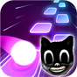 Cartoon cat - Hop round tiles edm rush icon