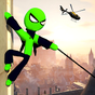 Ikon apk Flying Stickman Spider Hero - Gangstar City Games