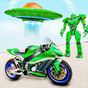 Biểu tượng apk Spaceship Robot Bike Game 2021