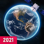 Ikon Live Earth Map 2021 - Satellite View, World Map 3D