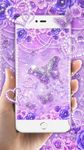 Purple Diamond Butterfly Live Wallpaper image 2