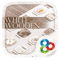White Wooden GO Launcher Theme apk icono