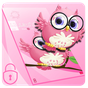 APK-иконка Розовая аниме милая сова тема