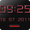 NEON RED Digital Clock Widget  APK