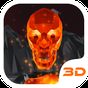 Flaming Skull 3D Theme apk icon