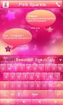 Pink Sparkle GO Keyboard Theme imgesi 1