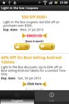 Captura de tela do apk Light in the box coupons 