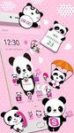 Pink Lovely Panda Theme image 9