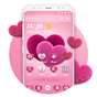 Love Theme - Romantic Pink Hearts Theme APK