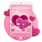 Ikon apk Love Theme - Romantic Pink Hearts Theme