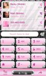 Captura de tela do apk Luxury Pink Zebra Go Contacts★ 2