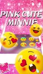 Imagine Pink Cute Minny Bowknot Keyboard Theme 4