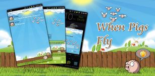 When Pigs Fly Go SMS Pro Theme screenshot apk 