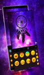 Captura de tela do apk Purple Galaxy Dream Catcher Keyboard Theme 3