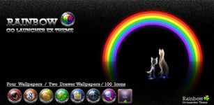 Rainbow Go Launcher theme Bild 
