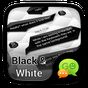 (FREE)GO SMS BLACK&WHITE THEME apk icon