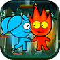 Red boy and Blue girl in Forest Temple Maze APK Simgesi