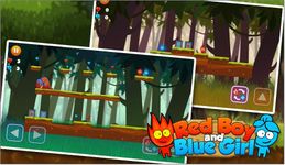 Red boy and Blue girl in Forest Temple Maze imgesi 1