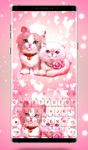 Gambar Lovely Cute Pink Kitty Cat Keyboard Theme 