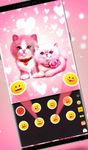 Gambar Lovely Cute Pink Kitty Cat Keyboard Theme 3