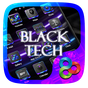 Icône apk Black Tech Go Launcher Theme