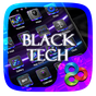 Black Tech Go Launcher Theme