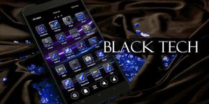 Black Tech Go Launcher Theme 이미지 4