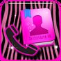 Go Contacts - Pink Zebra Theme apk icon