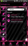 Go Contacts - Pink Zebra Theme image 3