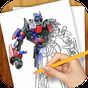 Draw Robots Transformers APK