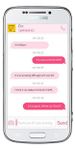Captura de tela do apk GO SMS 7 Pink Messages 1