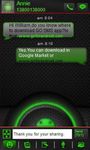 Imagem 2 do Green Glow Go SMS Theme