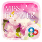 Miss Flower GO Launcher Theme apk icon