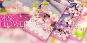 Miss Flower GO Launcher Theme image 7
