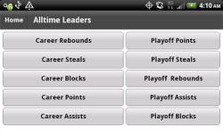 Captura de tela do apk Professional Basketball Stats 1