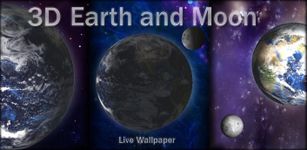 Captura de tela do apk 3D Earth and Moon Live WP 4