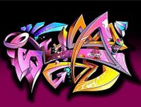 Gambar Desain Graffiti 3D 2