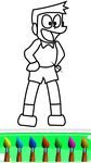 Superhero Nobita Coloring Pages ảnh số 1