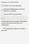 Captura de tela do apk WhatsApp Last Seen Blocker 