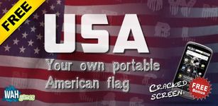 American flag live wallpaper image 