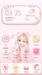 Pink Bear Hola Theme ảnh số 