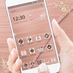 (FREE) Rose Gold Luxury Launcher Theme image 